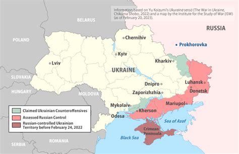 russo ukrainian war map.